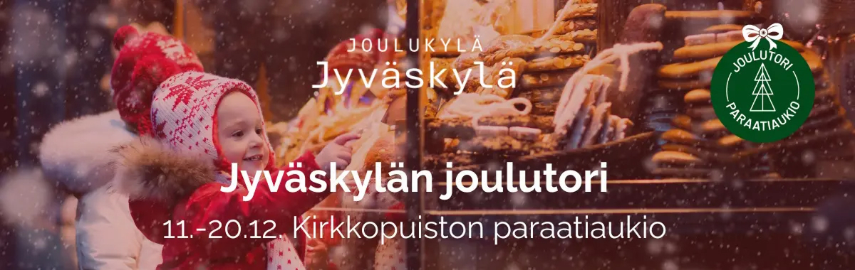 Jyväskylän Joulutori 11.-20.12.2026: Hae myyntipaikkaa viimeistään 14.8.2026